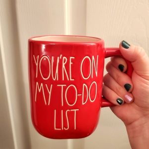 Rae Dunn YOU'RE ON MY TO-DO LIST Mug BNWT Valentine's Day